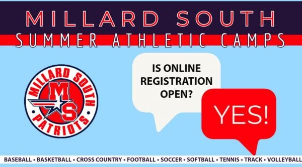 Summer Camp Registration Is Open Millard South High School Millard Public Schools